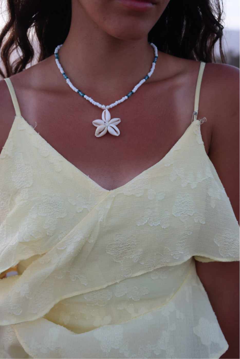 Starfish shell necklace