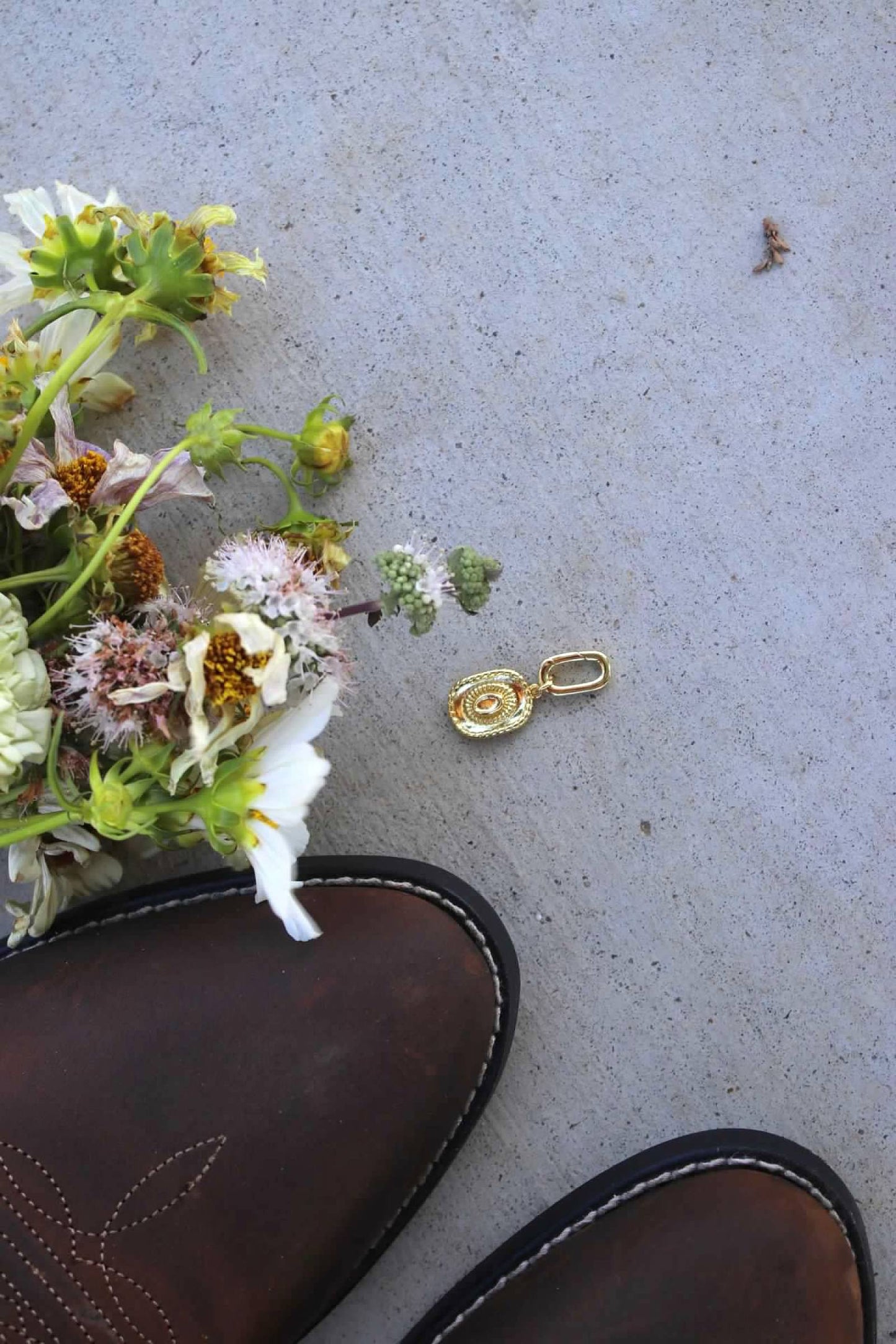 Cowboy hat shoe charm