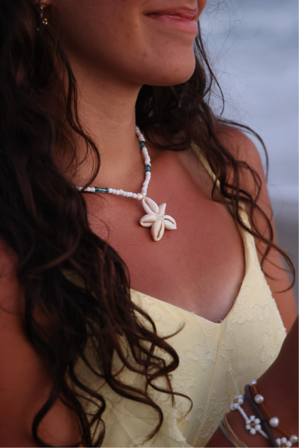 Starfish shell necklace