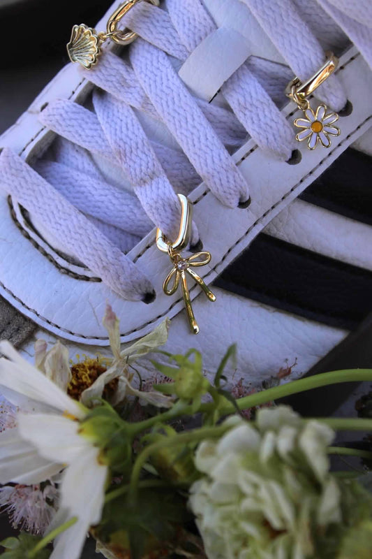 Bow shoe charm