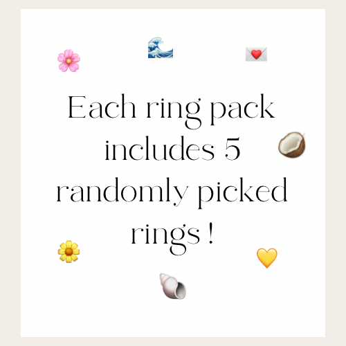 Mystery ring pack