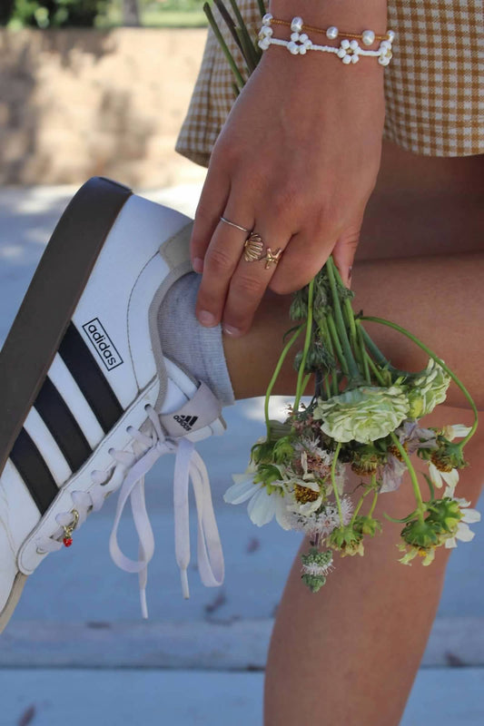 Strawberry shoe charm